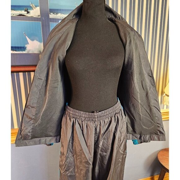 AVIA Brand Gray & Blue Tracksuit Set With Zippered Jacket & Pants - Picture 6 of 7